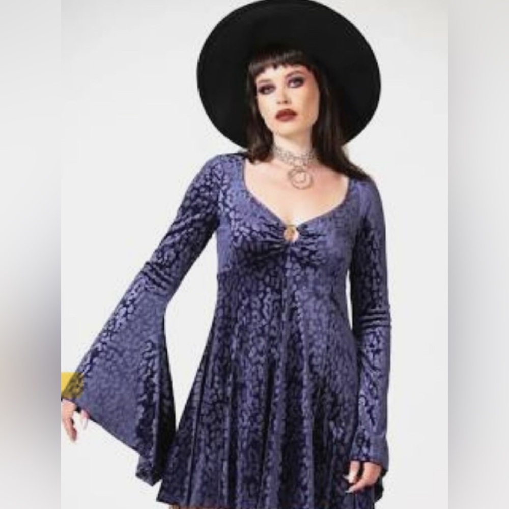 Killstar Purple Velvet Dress